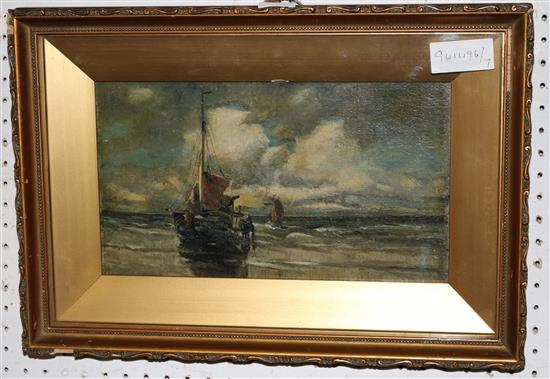 Dutch seascape oil painting